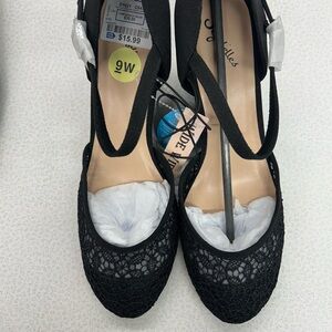 Elegant Black Lace Women's Shoes